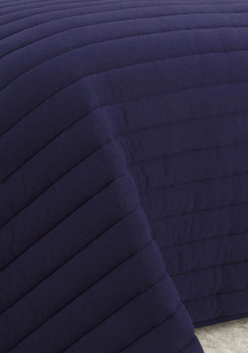 Soft Surround College Collection Jersey Solid Reversible Quilt Set