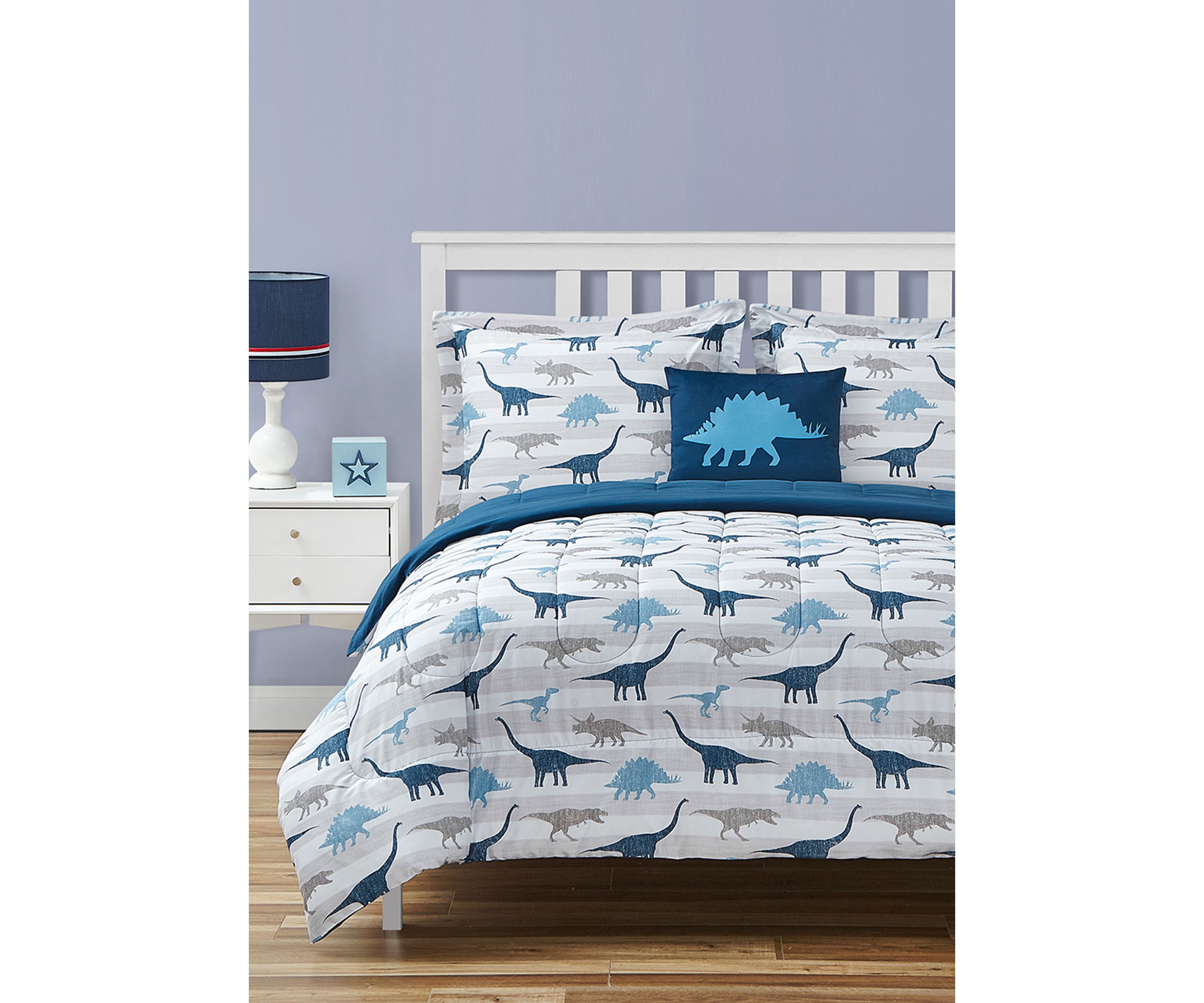 Dino Chambray Ultra Soft Microfiber Comforter Set