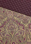 Amber Paisley Cotton Reversible Quilt Set