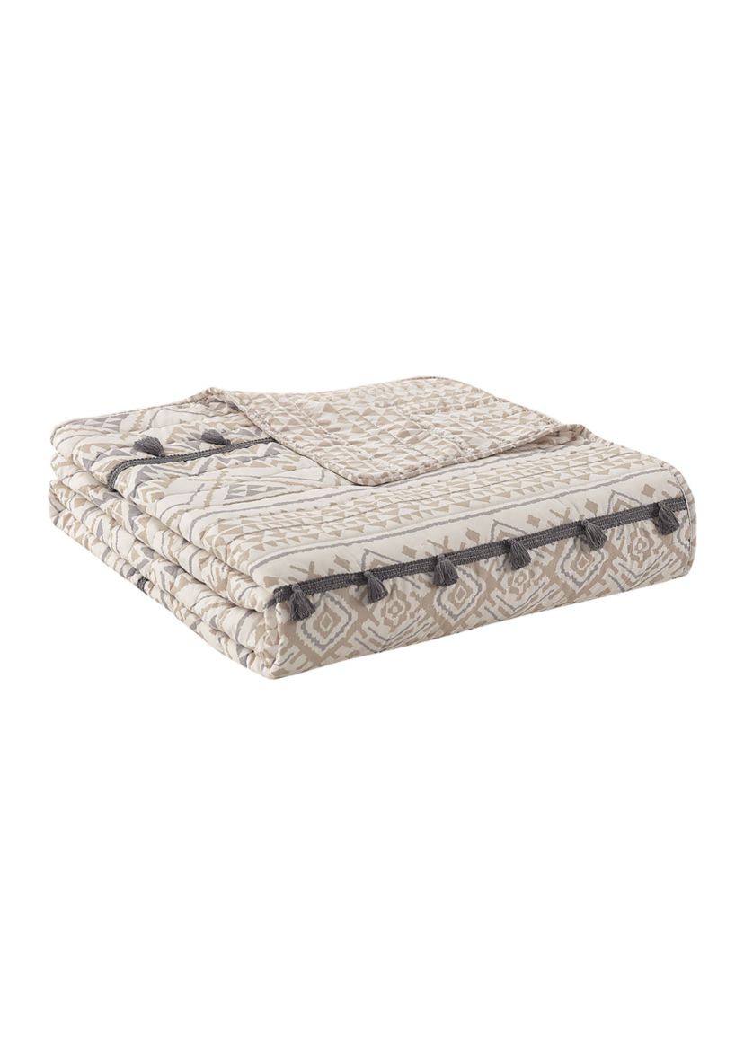 Nevada Tribal Tan Reversible Quilt Set