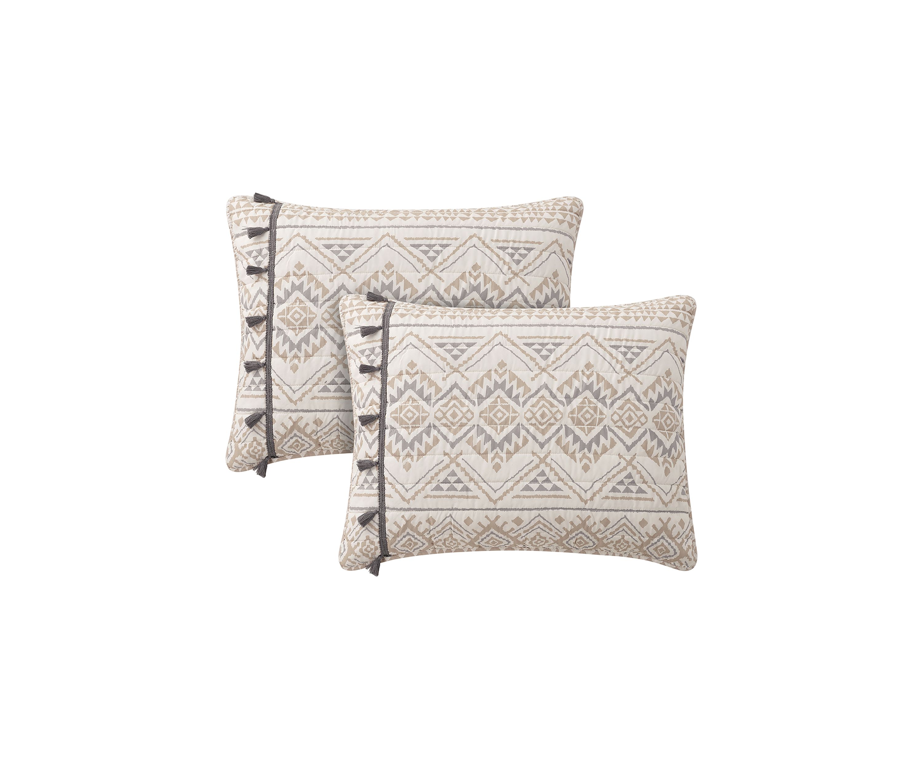 Nevada Tribal Tan Reversible Quilt Set