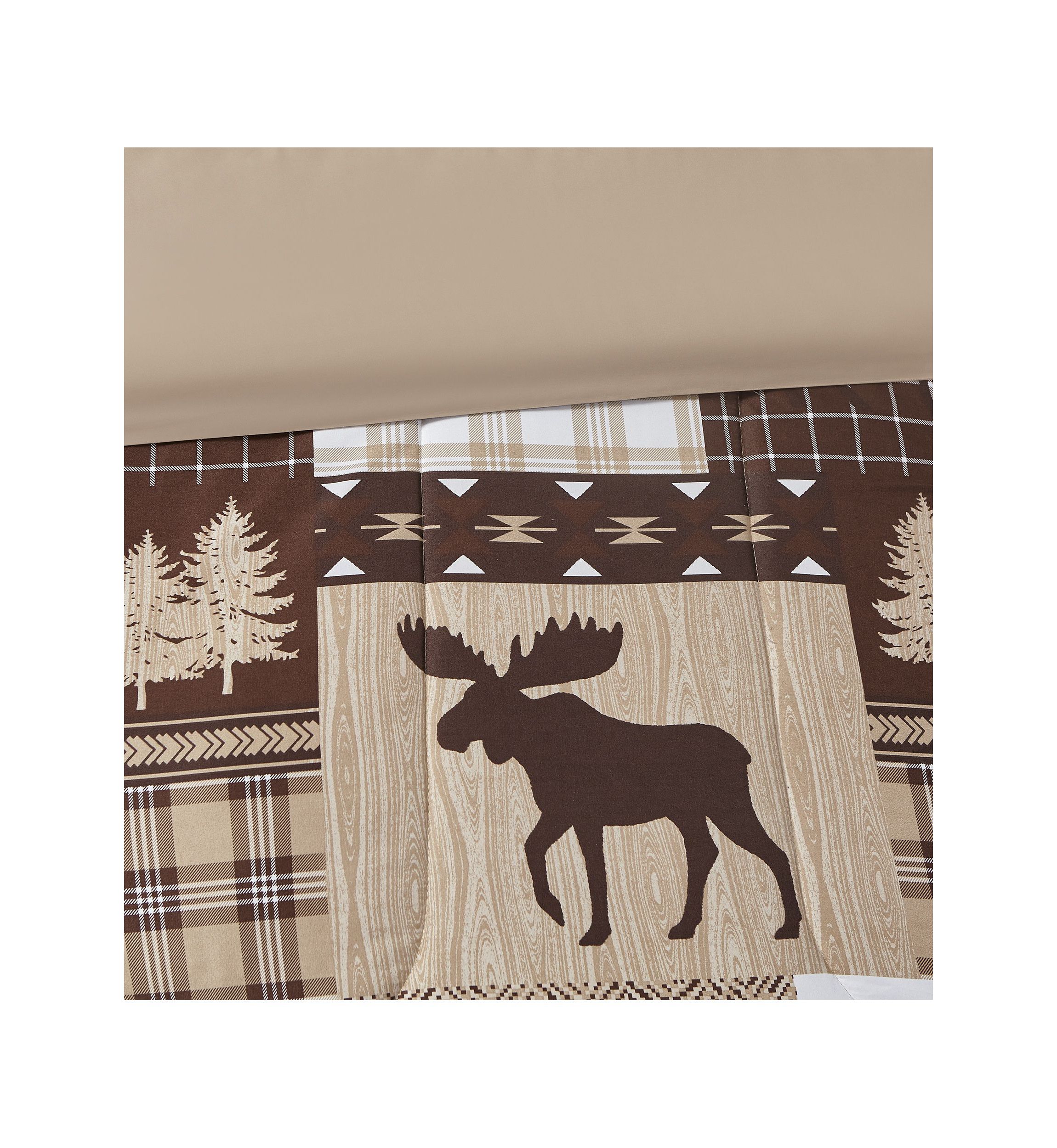 Canyon Trail Brown Microfiber Comforter Set