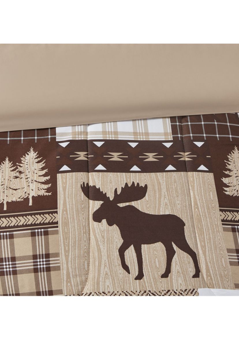 Canyon Trail Brown Microfiber Comforter Set