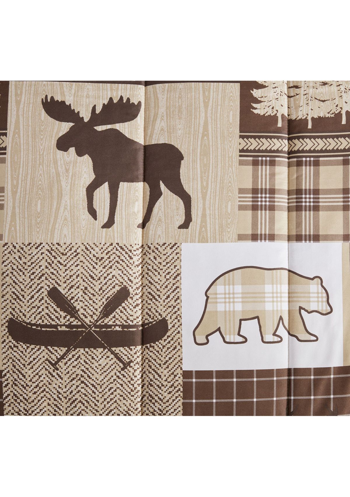 Canyon Trail Brown Microfiber Comforter Set