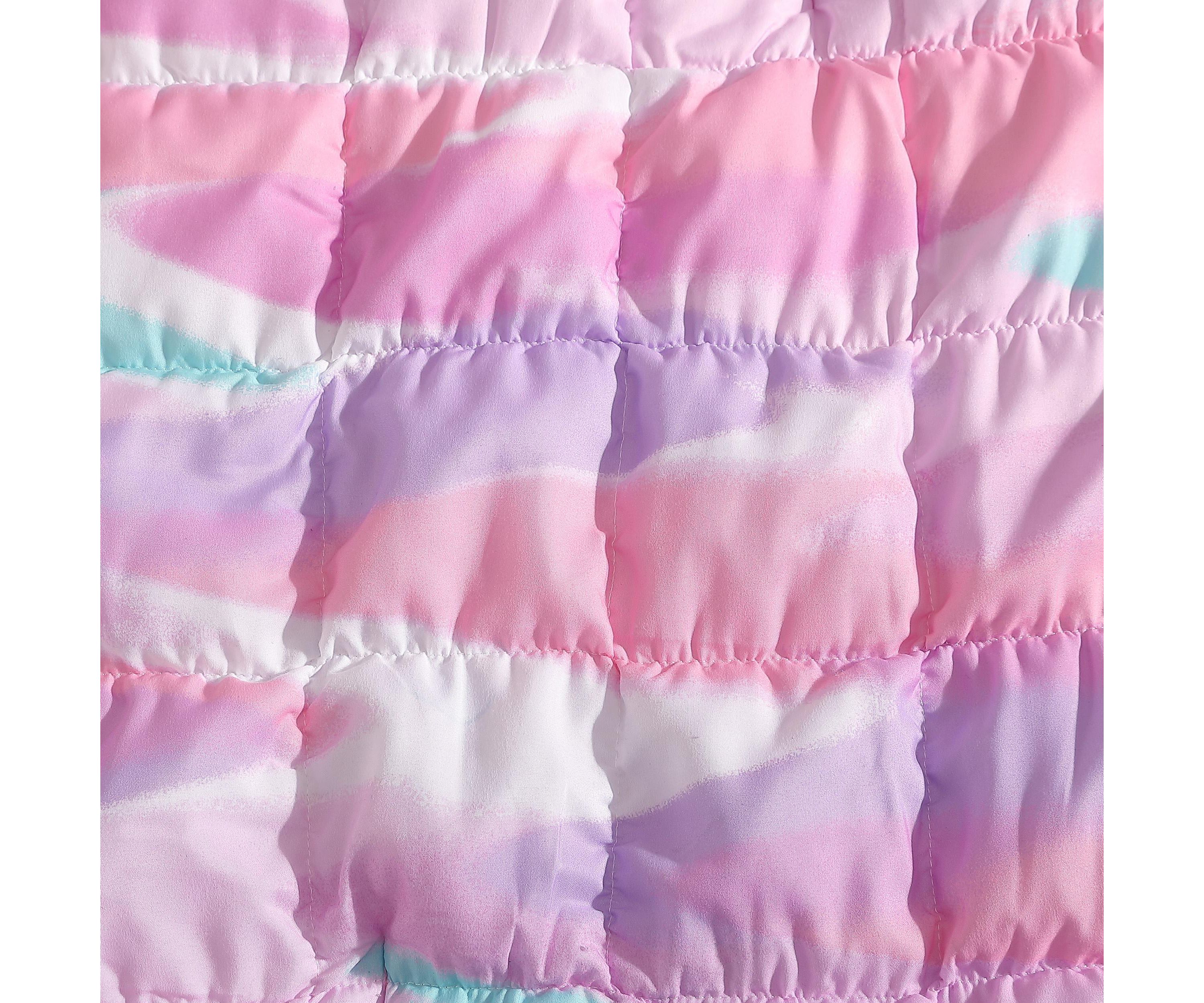 Staci Swirl Pink 3-4 Piece Soft Embellished Microfiber Comforter Set