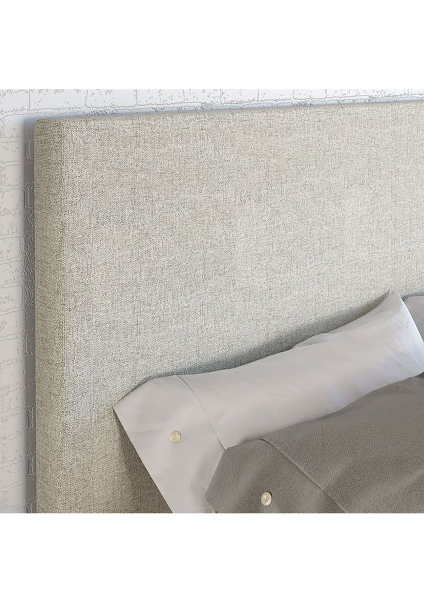 Boyd Sleep Milan Linen Upholstered Platform Bed Frame - Adjustable Headboard, Box Spring Required Storage Bed