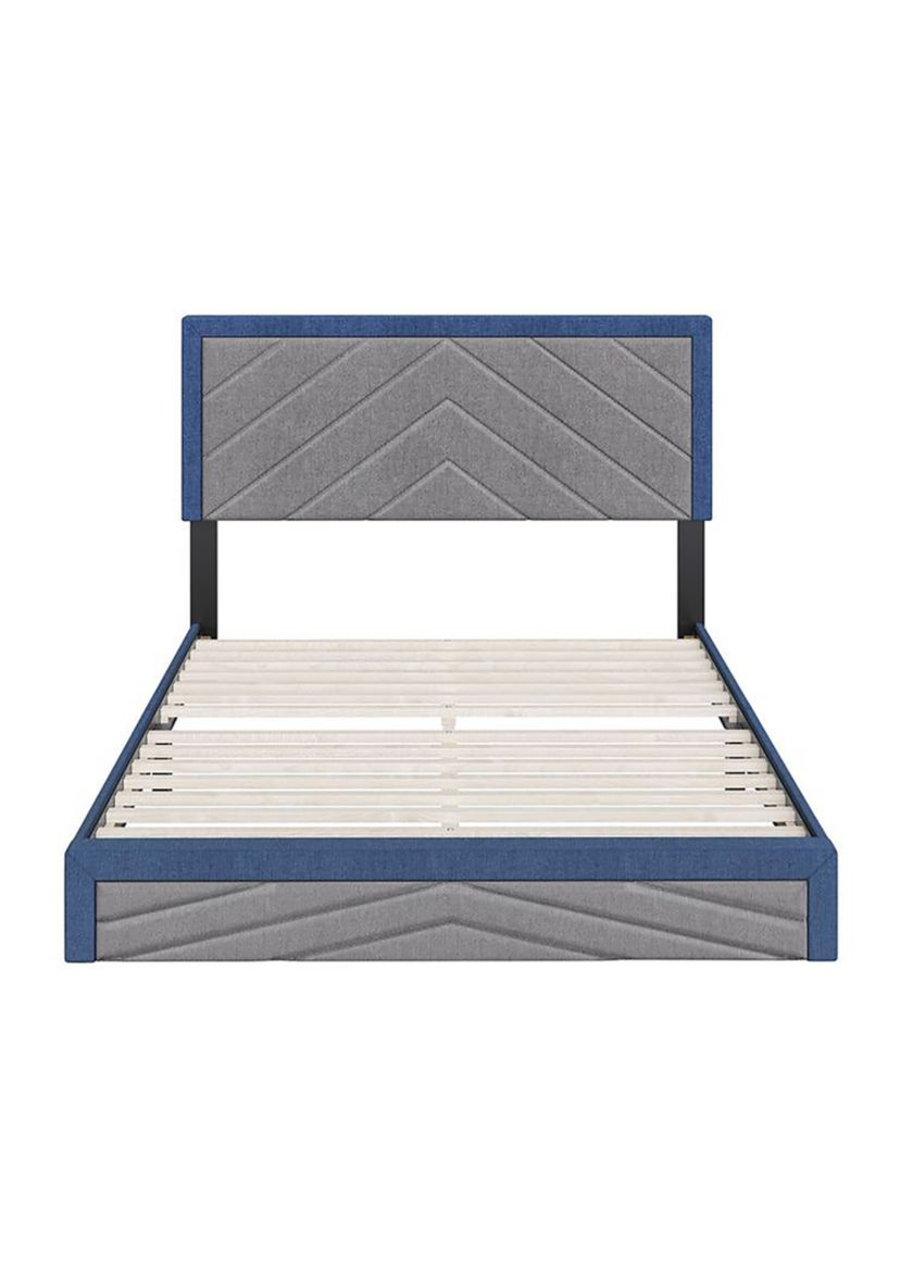 Boyd Sleep Barcelona Upholstered Platform Bed with Headboard, Mattress Foundation with Strong 14 Wood Slat Supports, No Box Spring Required