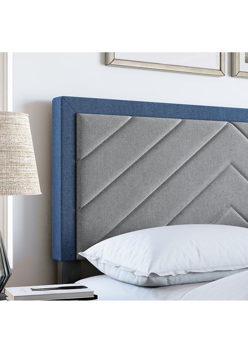 Boyd Sleep Barcelona Upholstered Platform Bed with Headboard, Mattress Foundation with Strong 14 Wood Slat Supports, No Box Spring Required