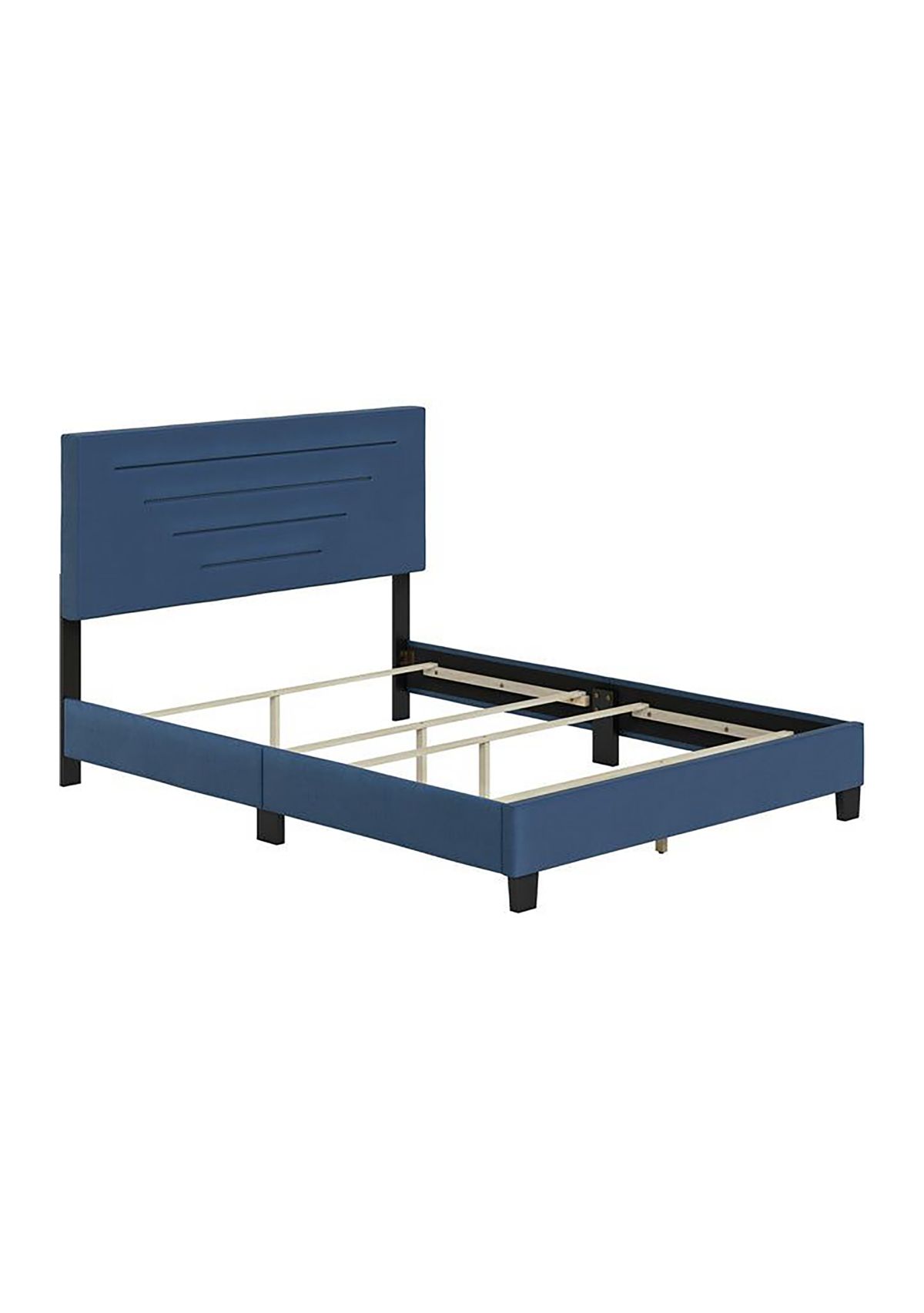 Boyd Sleep Luxembourg Fully Upholstered Platform Bed Frame, 4 Wood Support Slats, Requires Box Spring