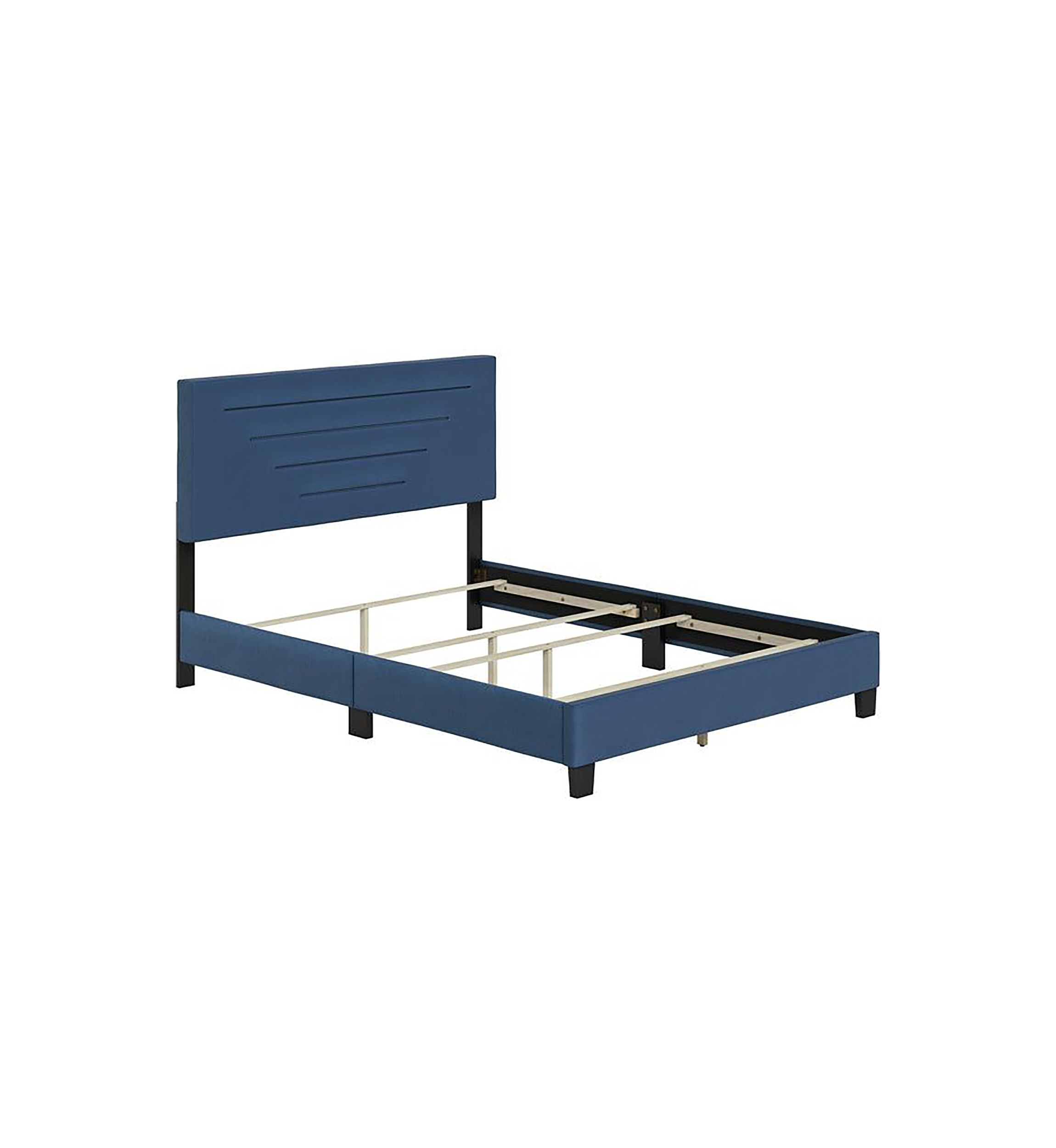 Boyd Sleep Luxembourg Fully Upholstered Platform Bed Frame, 4 Wood Support Slats, Requires Box Spring