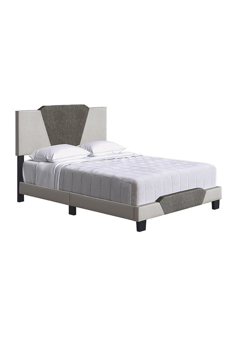 Boyd Sleep Tuscany Upholstered Platform Bed Frame Mattress Foundation with Headboard and Strong Wood Slat Supports