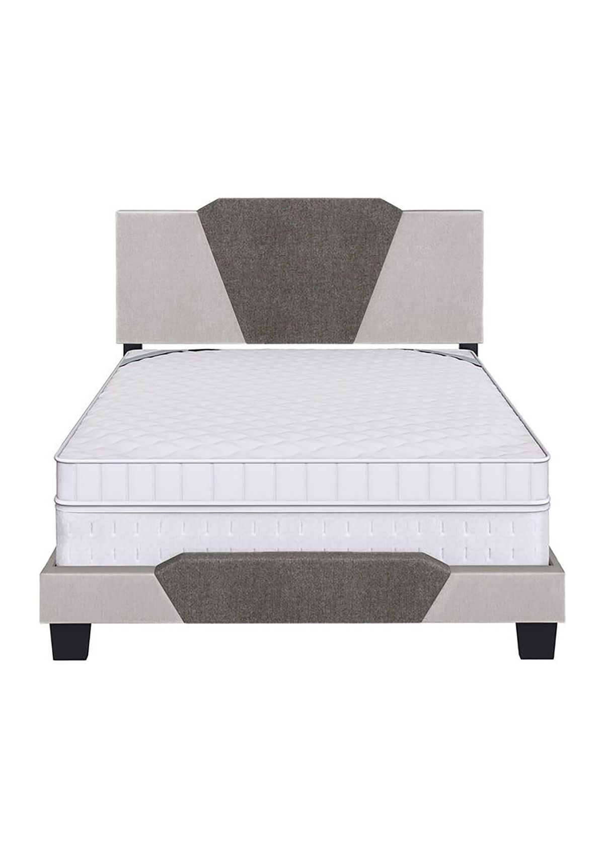 Boyd Sleep Tuscany Upholstered Platform Bed Frame Mattress Foundation with Headboard and Strong Wood Slat Supports