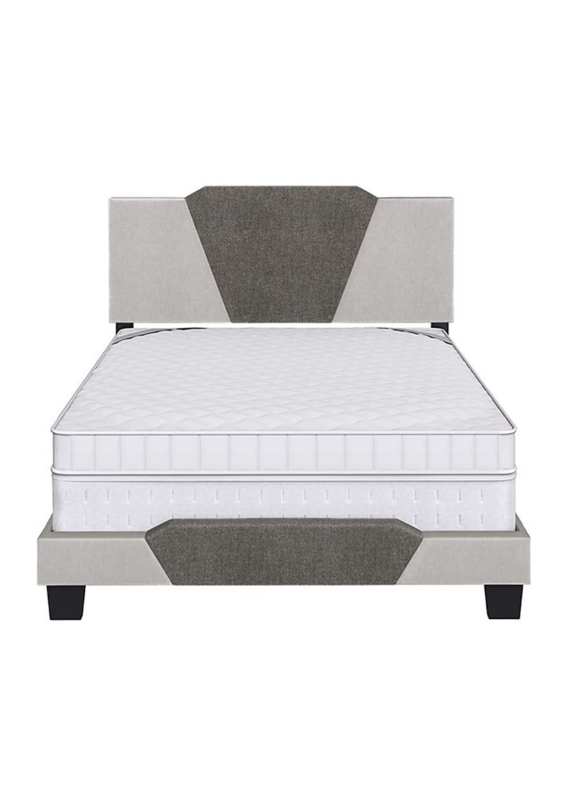 Boyd Sleep Tuscany Upholstered Platform Bed Frame Mattress Foundation with Headboard and Strong Wood Slat Supports