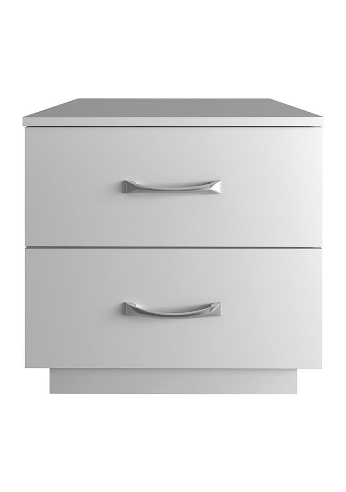 Boyd Sleep Bedroom Nightstand Bedside Table: Hamilton Two Drawer Storage with Pedestal Base