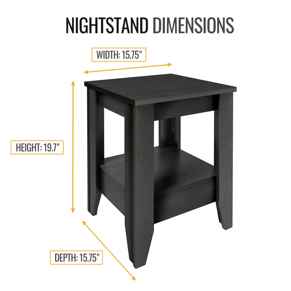 Boyd Sleep Prato Classic Open Storage Nightstand