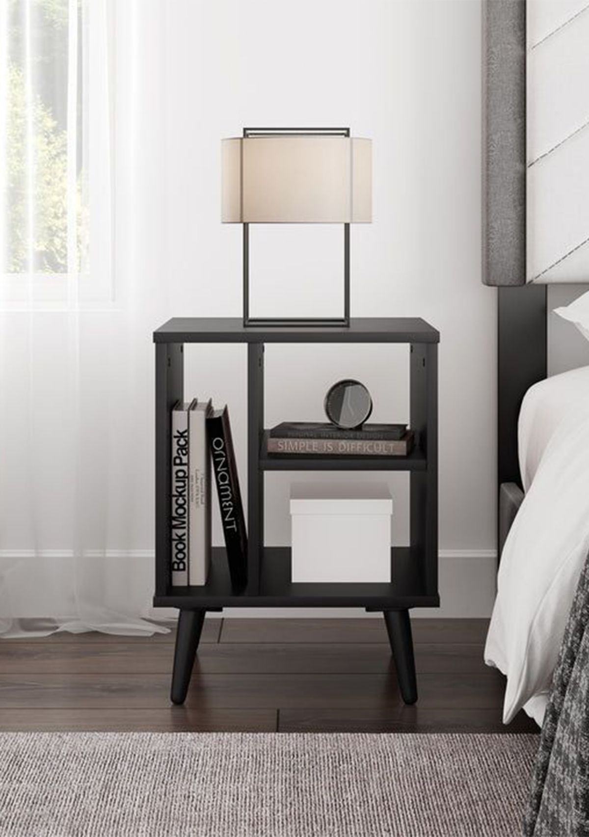 Warwick Mid-Century Modern Nightstand by Boyd Sleep