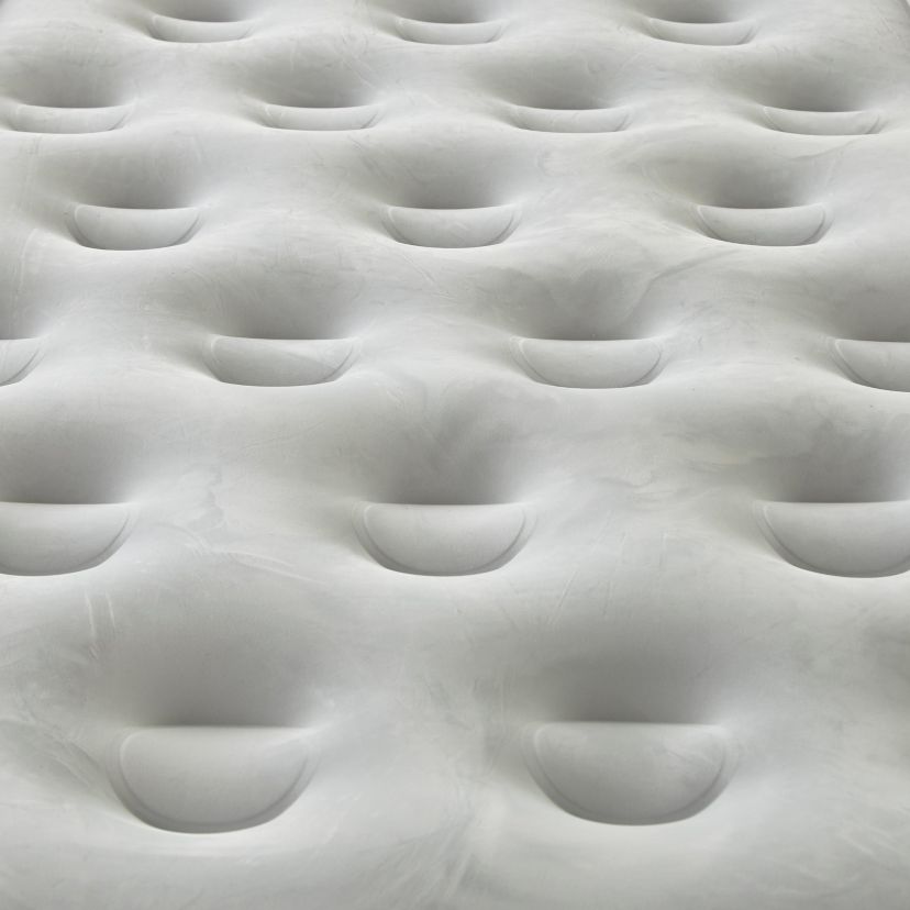 Beautyrest Skyrise Air Mattress with Coil Beam Construction, Edge Support with External Pump and Puncture Resistant Vinyl