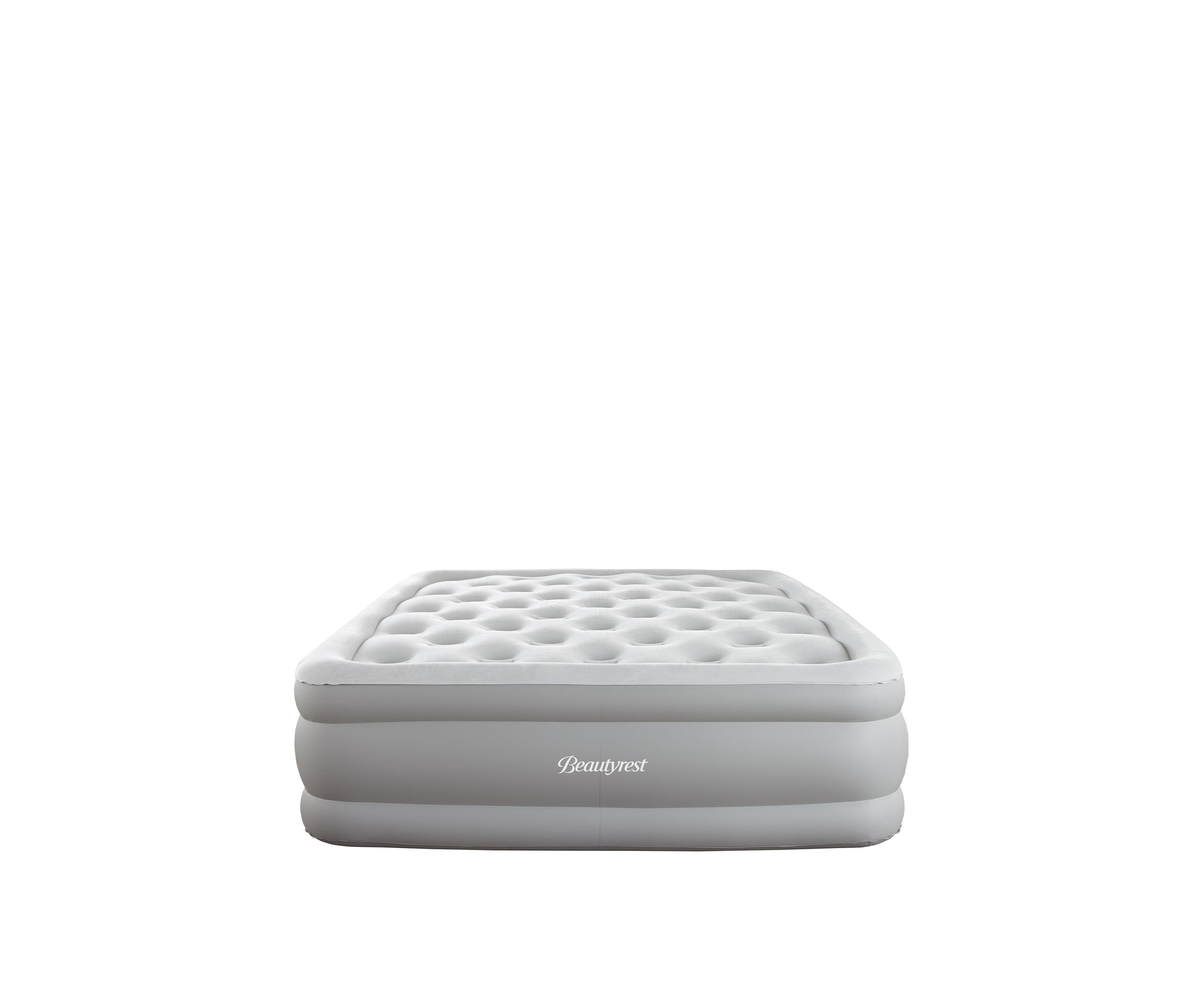 Beautyrest Skyrise Air Mattress with Coil Beam Construction, Edge Support with External Pump and Puncture Resistant Vinyl