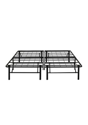 Boyd Sleep Euro Wood Slat Adjustable Lumbar Support Platform Bed Frame, Black, Full