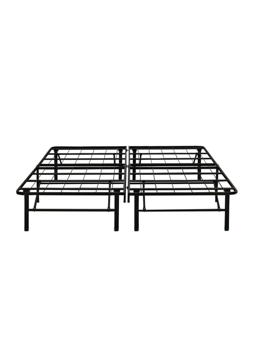 Euro Wood Slat Adjustable Lumbar Support Platform Bed Frame