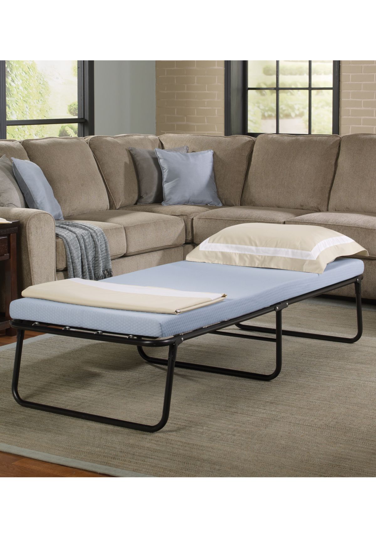 Beautysleep Foldaway Guest Bed with Memory Foam Mattress