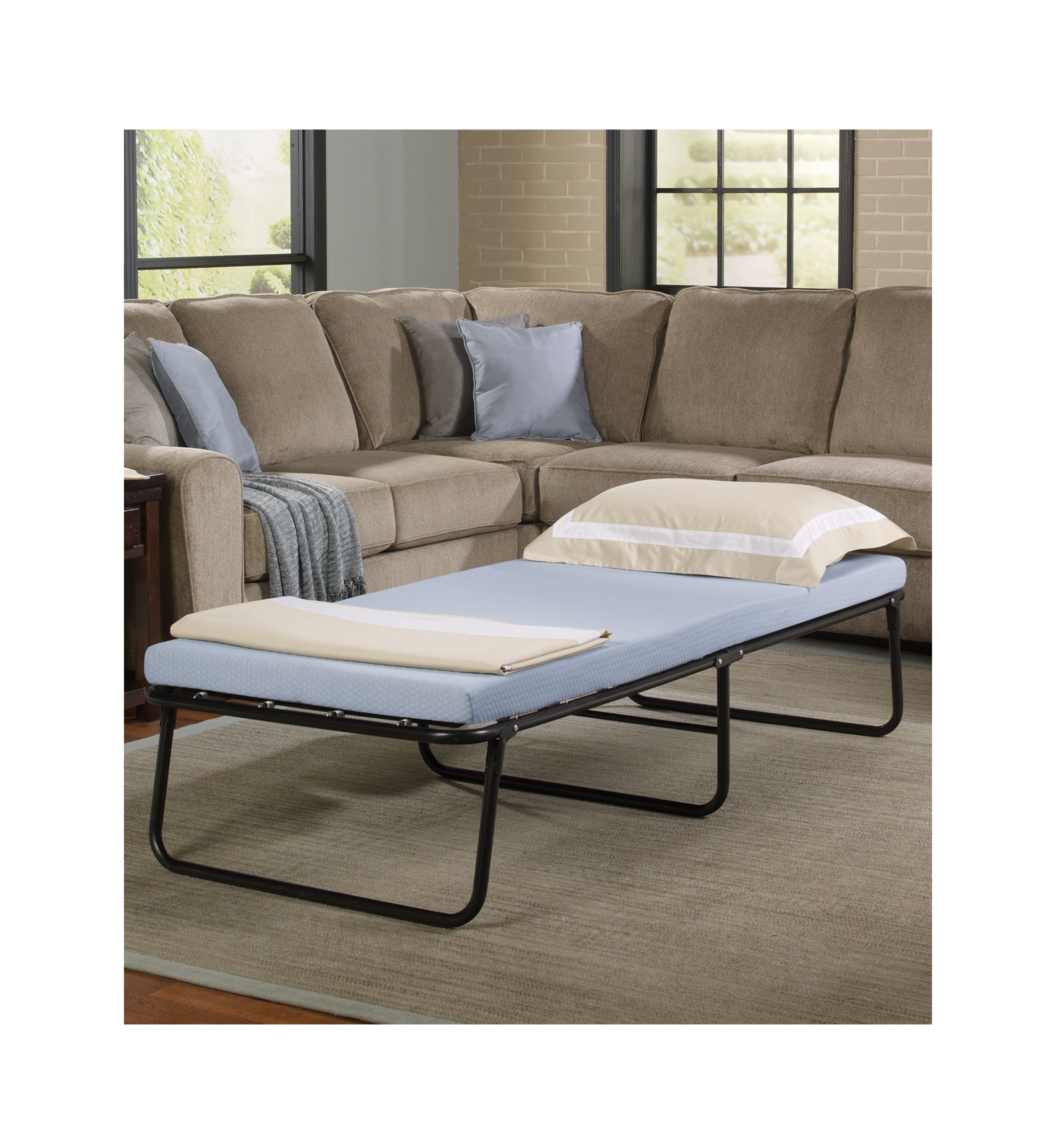 Beautysleep Foldaway Guest Bed with Memory Foam Mattress