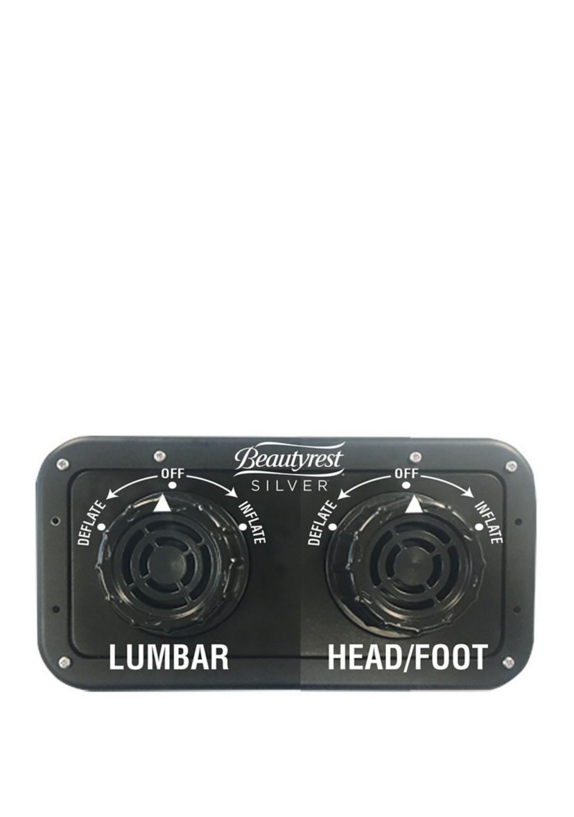 Beautyrest Lumbar Supreme Air Mattress, Tri-Zone Back & Edge Support, Pillowtop Airbed, Built-in Pump, Quick Inflation
