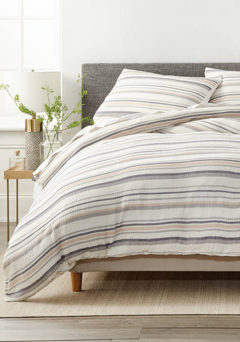 Casual Stripe Comforter Set