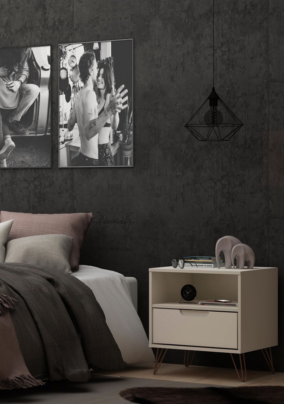 Rockefeller 1.0 Nightstand in Black