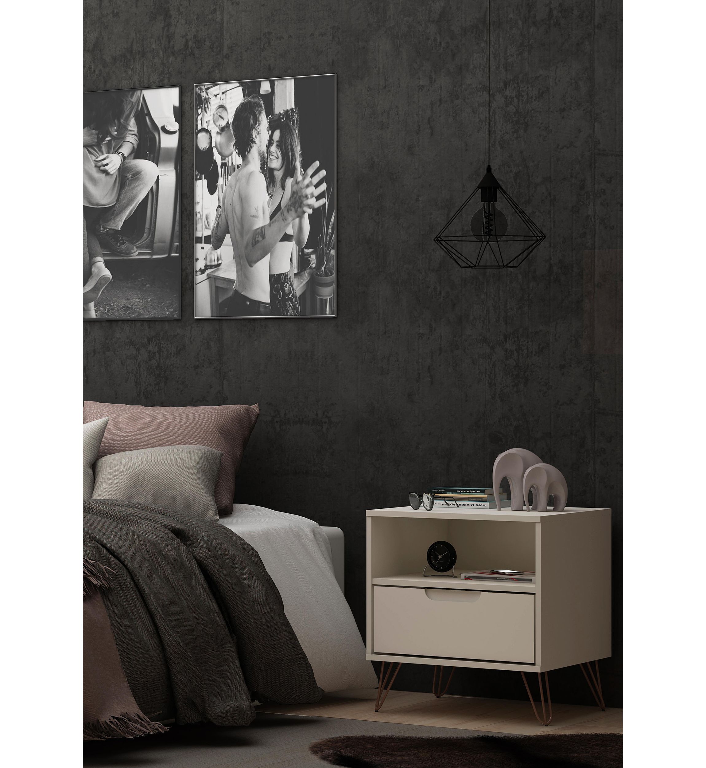 Rockefeller 1.0 Nightstand in Black
