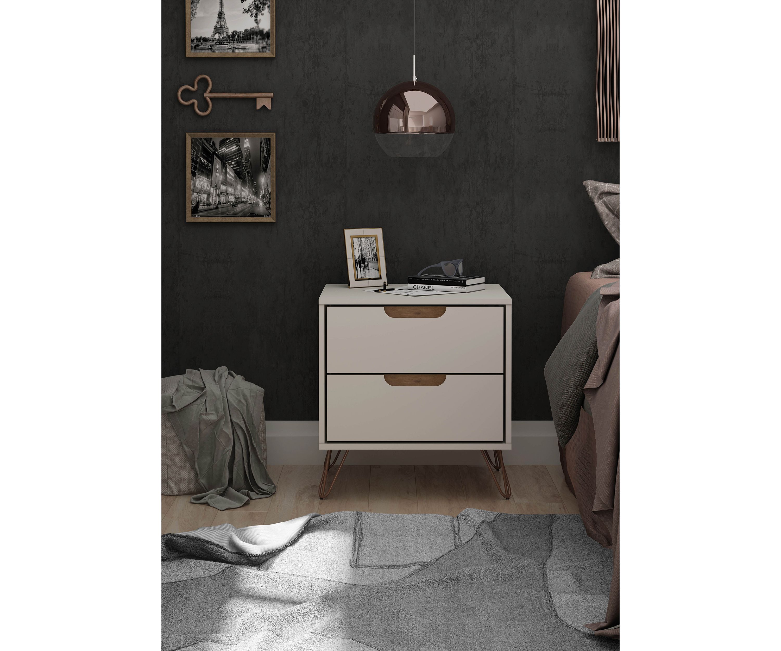 Rockefeller 2.0 Nightstand in White