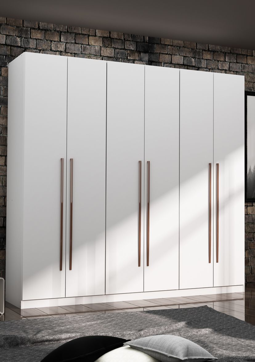 Gramercy Wardrobe Armoire Closet in Brown