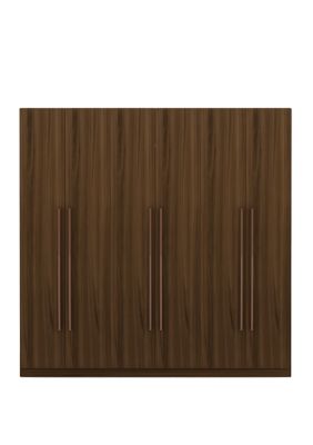 Manhattan Comfort Gramercy Wardrobe Armoire Closet in Brown -  0810025593278