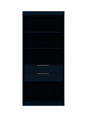 Manhattan Comfort Mulberry Open 1 Sectional Closet in Tatiana Midnight Blue -  9200836109GMC4