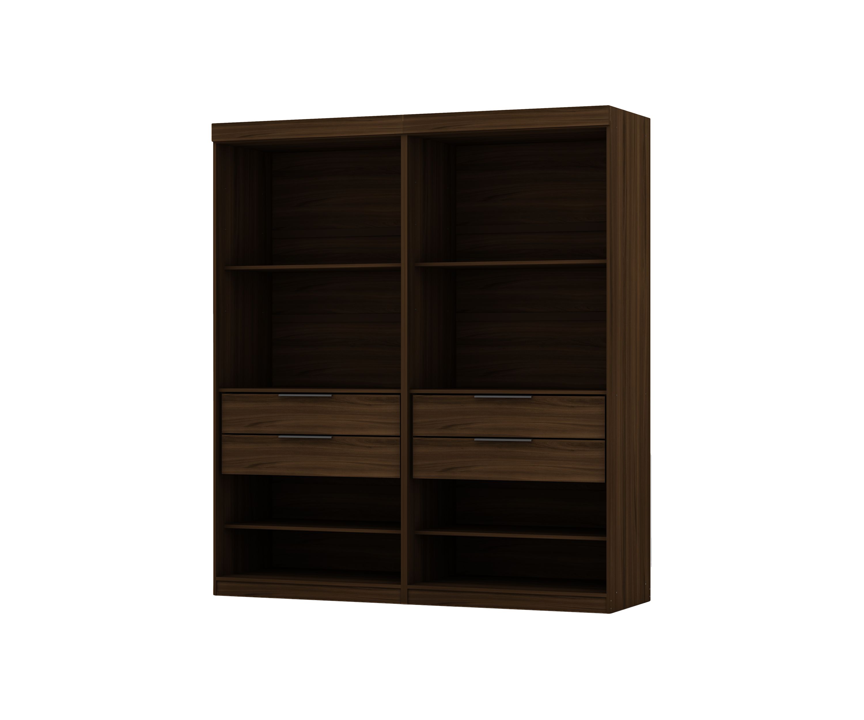 Mulberry Open 2 Sectional Closet - Set of 2 in Brown