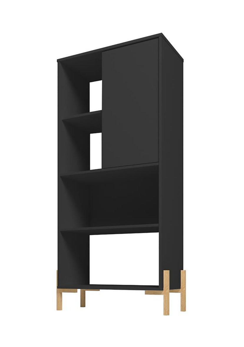 Bowery Bookcase in White and Oak