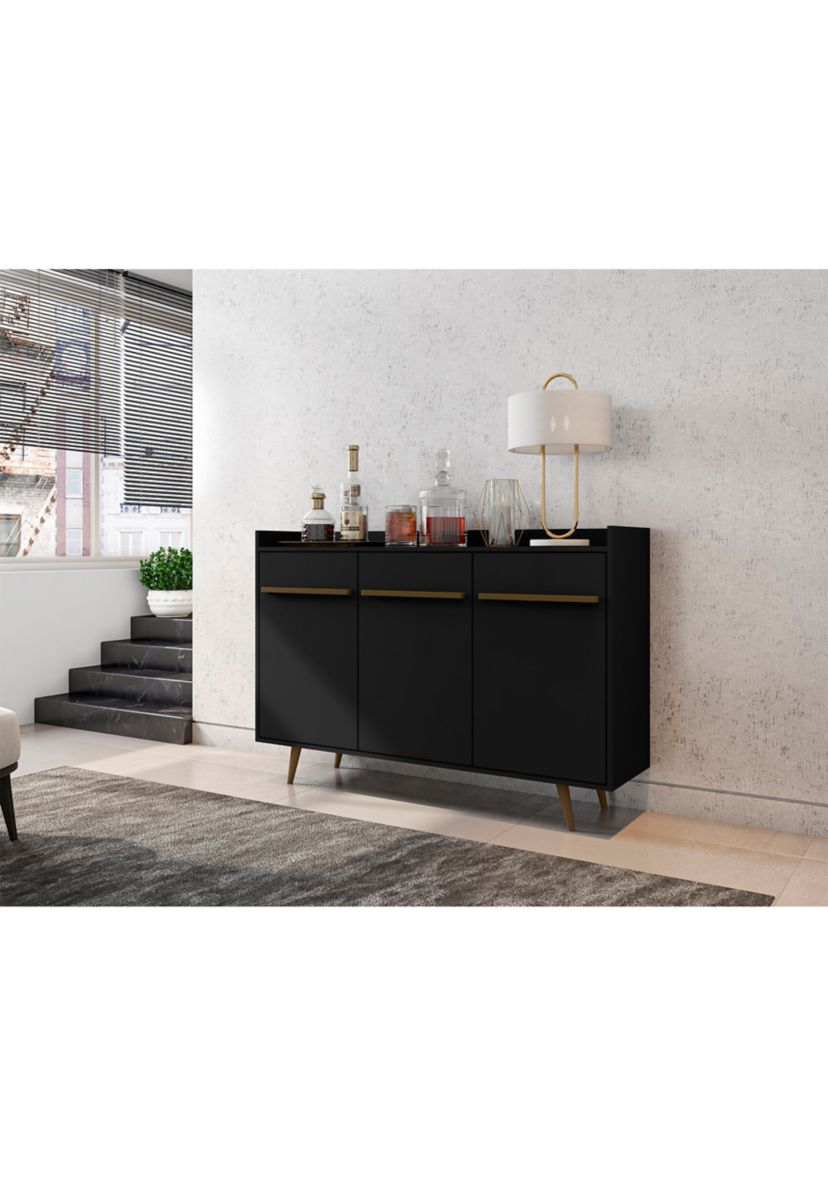 Bradley 53.54" Buffet Stand in Black