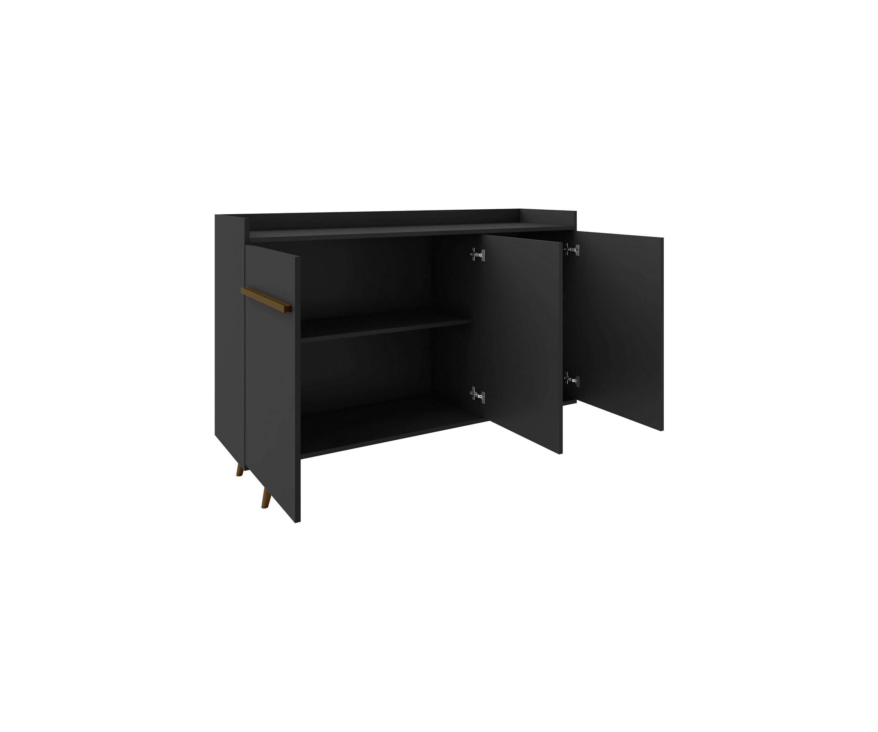 Bradley 53.54" Buffet Stand in Black