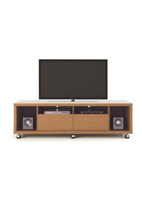 Manhattan Comfort Cabrini TV Stand 1.8 in Black Gloss and Black Matte, White -  0810025595418