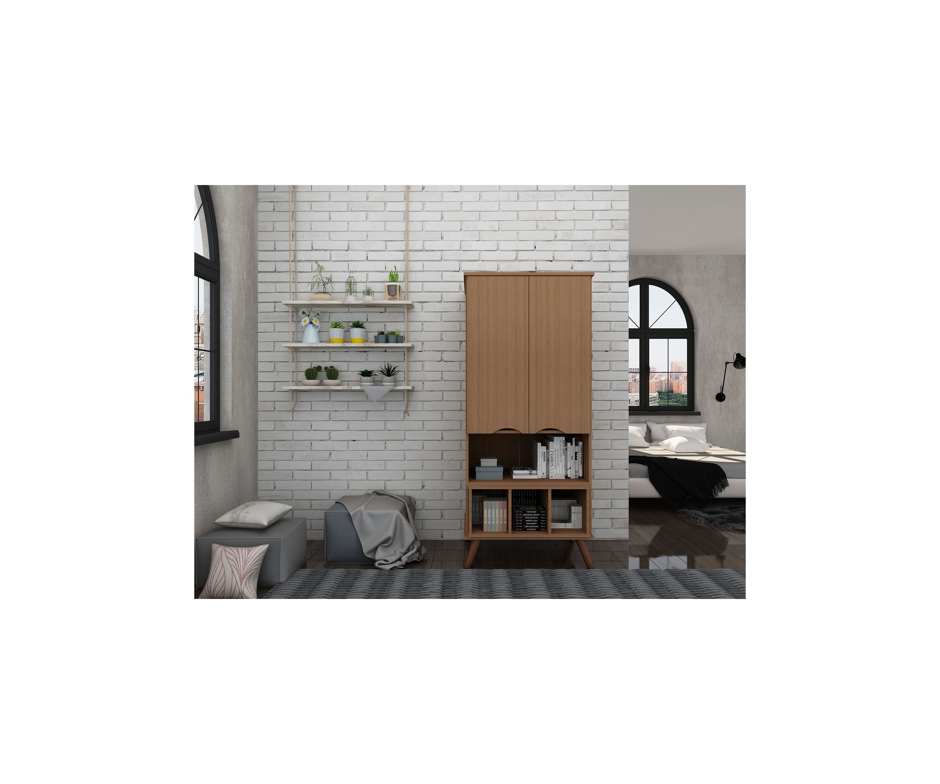 Hampton 26.77" Display Cabinet in Black