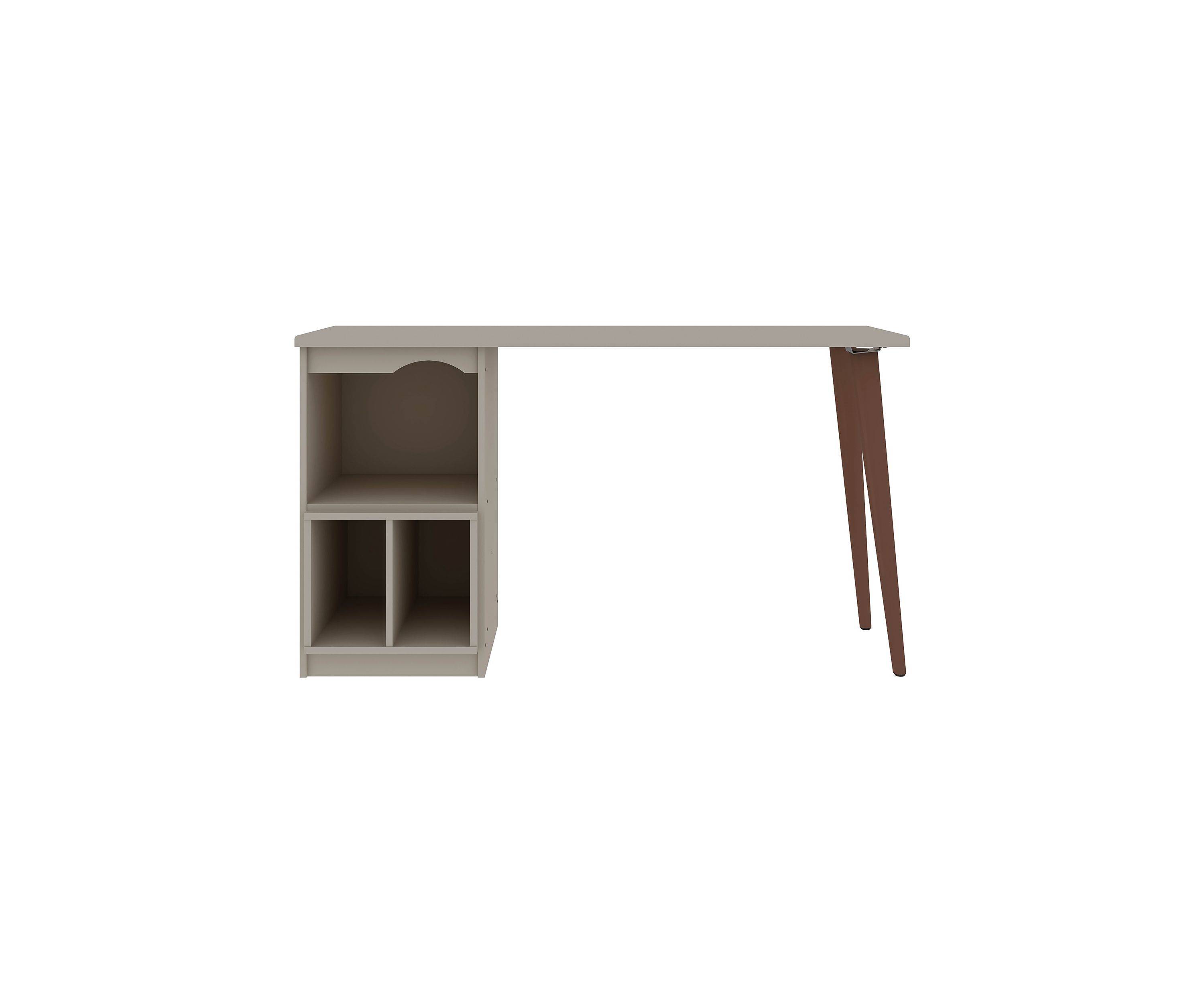 Hampton 53.54" Home Office Desk in Off White