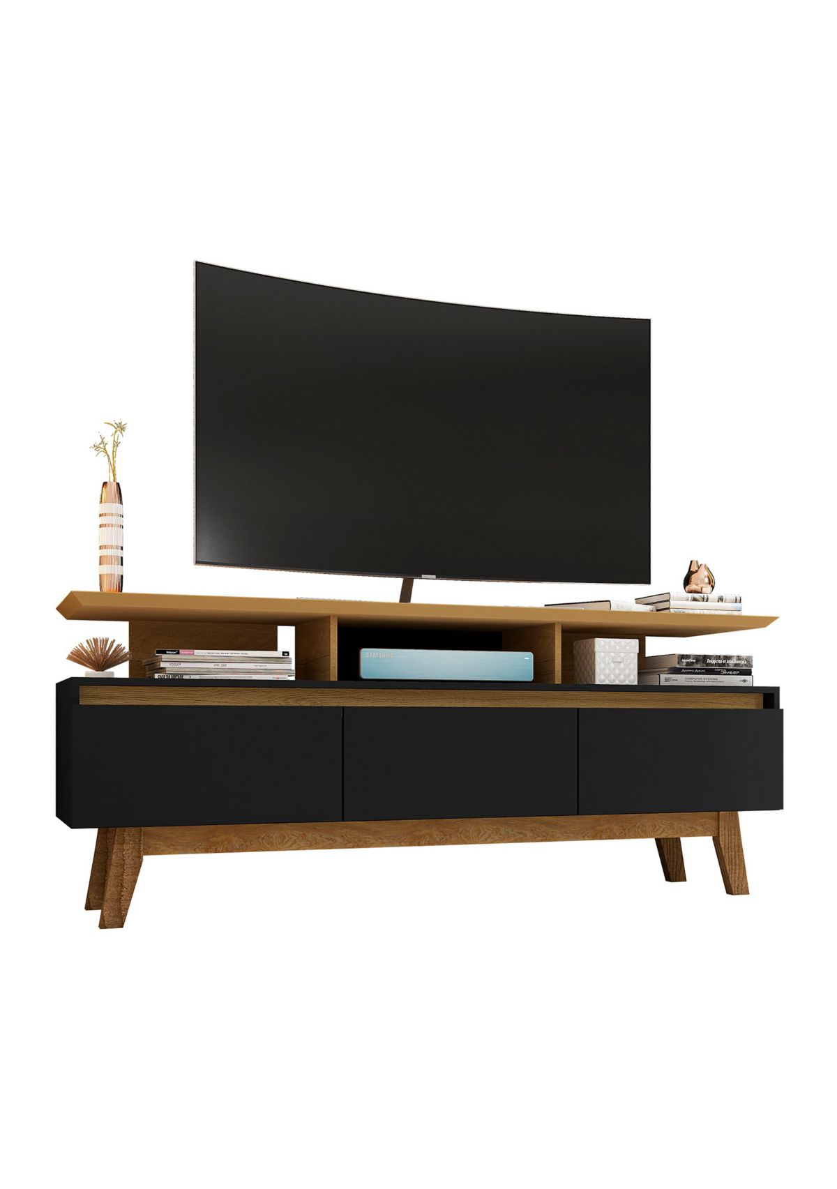 Yonkers 62.99" TV Stand in White