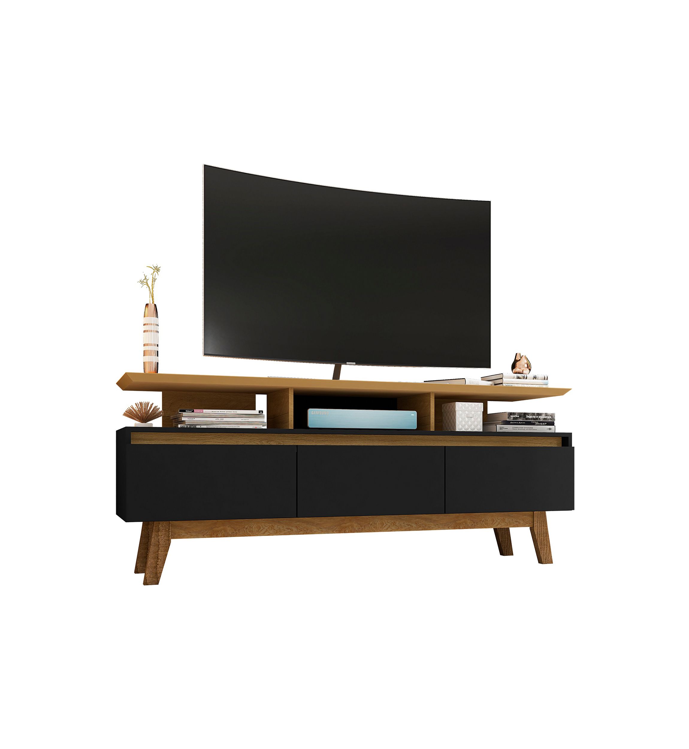 Yonkers 62.99" TV Stand in White