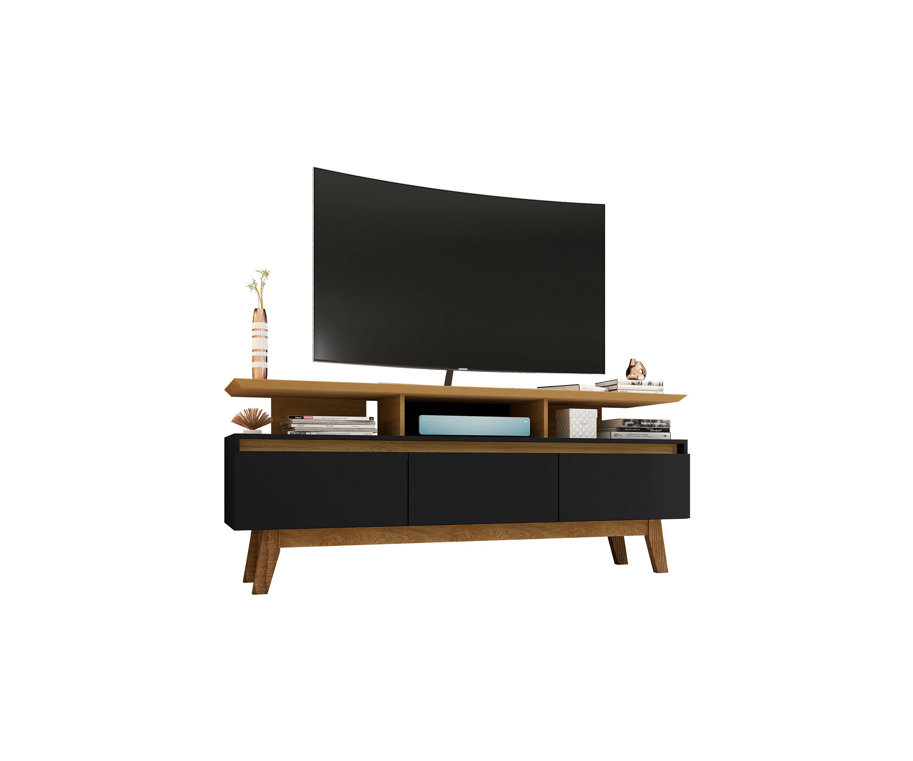 Yonkers 62.99" TV Stand in White