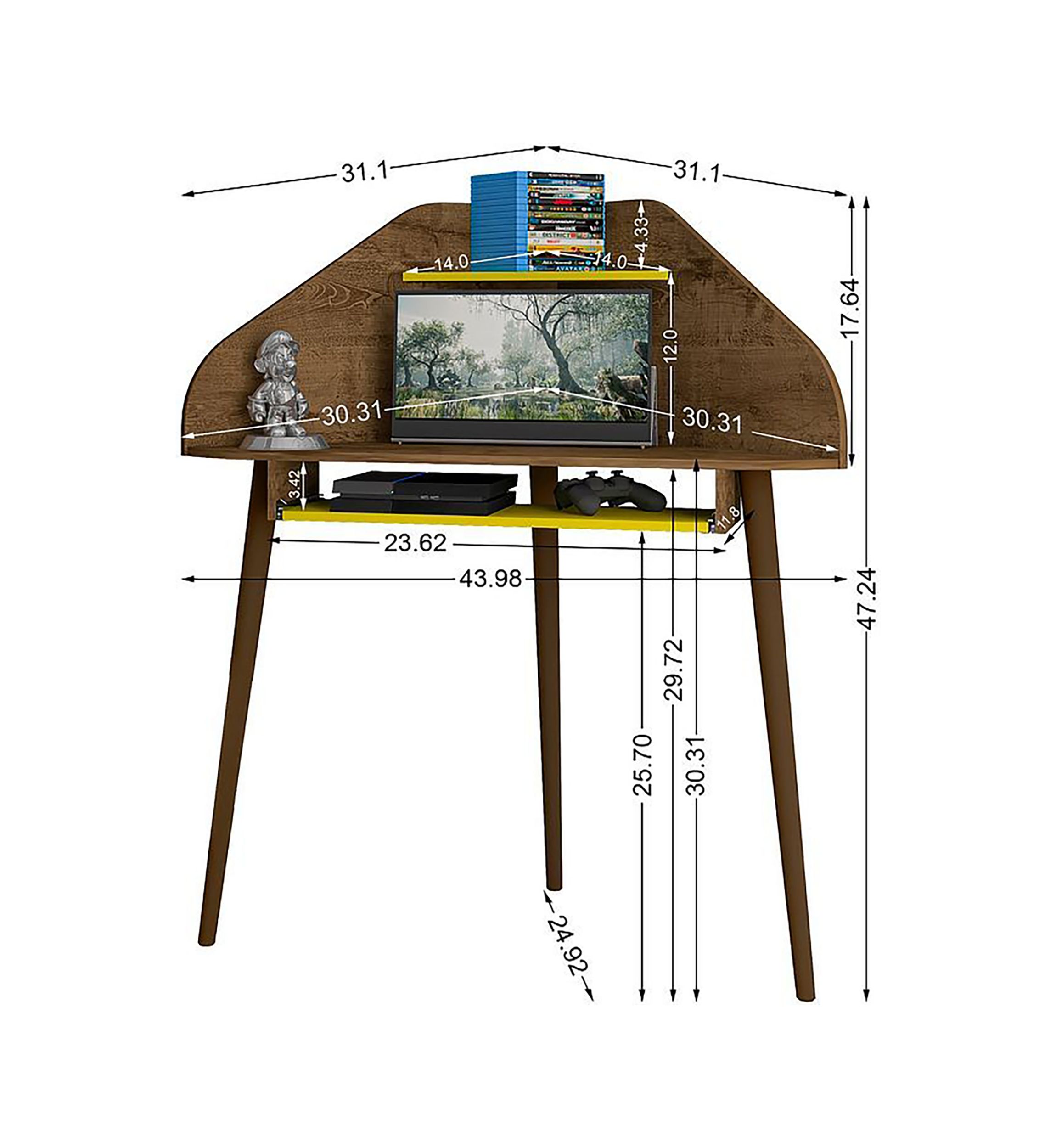 Bradley 4-Piece Round Sectional Cubicle Desk