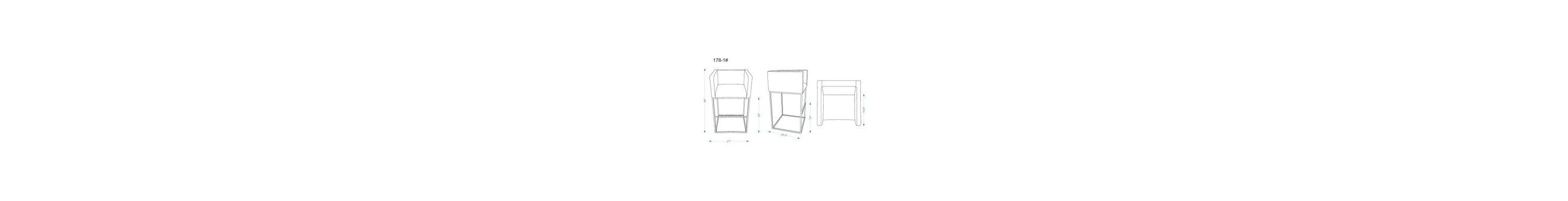 Embassy Barstool -Set of 3