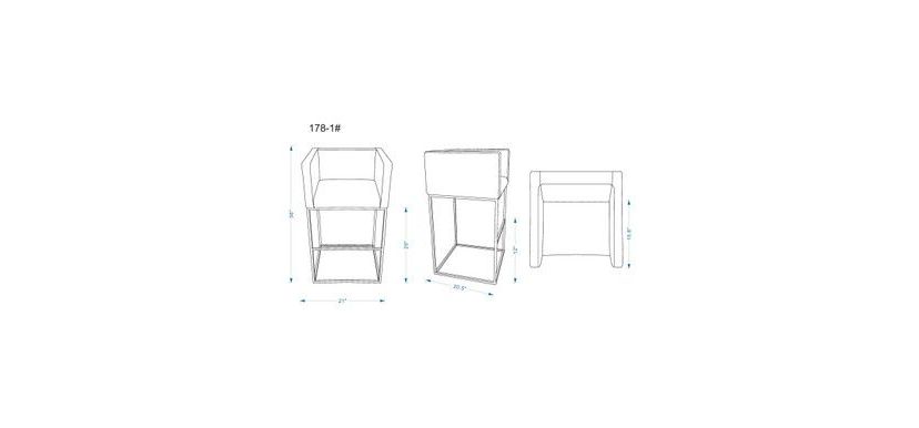 Embassy Barstool -Set of 3