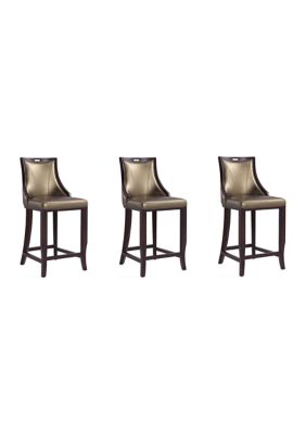 Manhattan Comfort Emperor Bar Stool -Set of 3