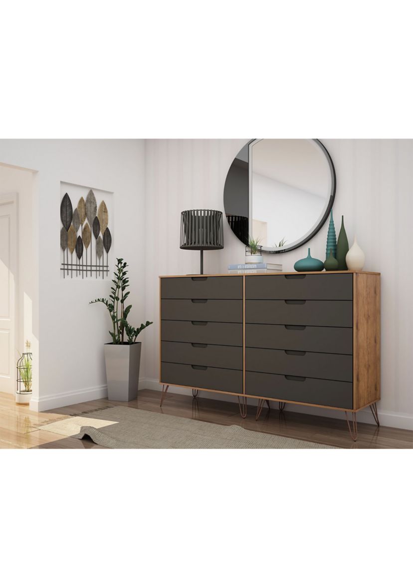 Rockefeller 10-Drawer Double Tall Dresser