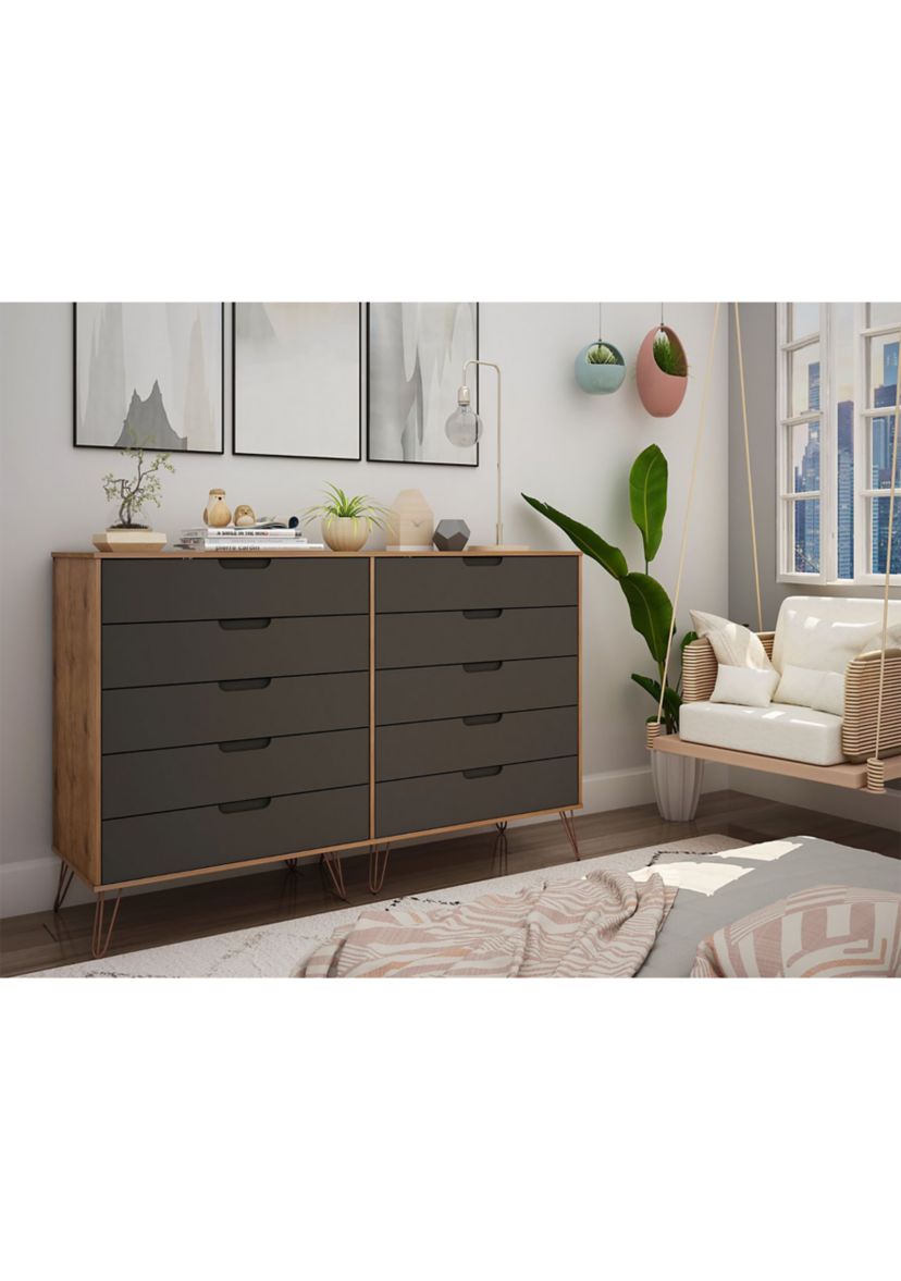 Rockefeller 10-Drawer Double Tall Dresser